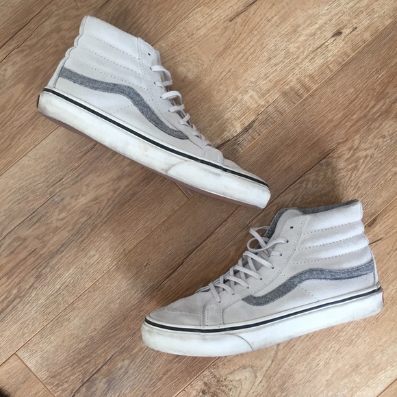grey suede vans high tops